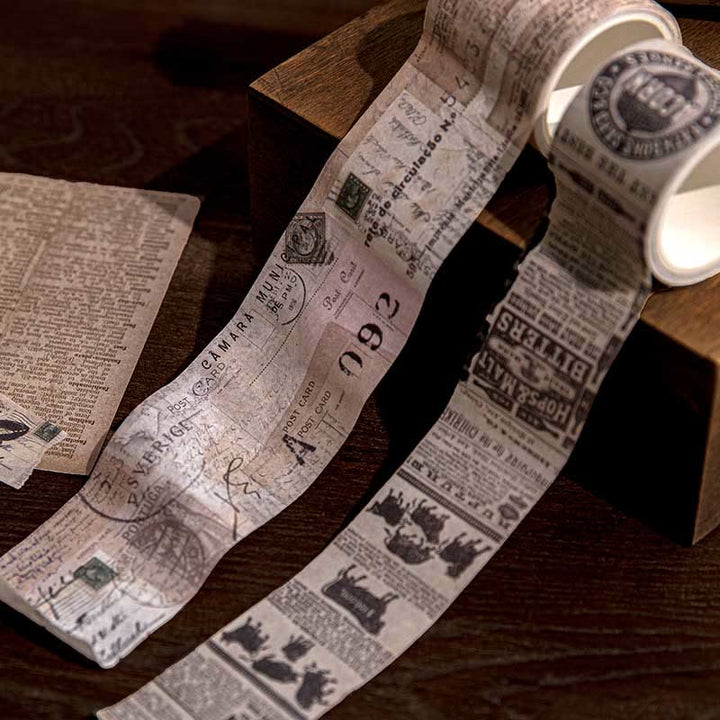 Old Newspaper New Article Series Washi Tape Decorative Scrapbook Tape