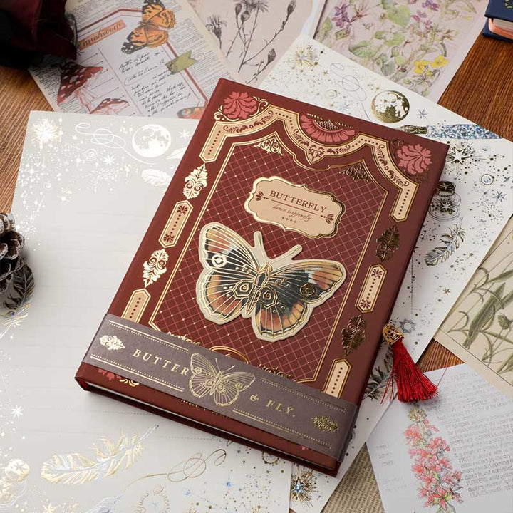 Gothic Fairy Tale Butterfly Cover Notebook For Diary Record