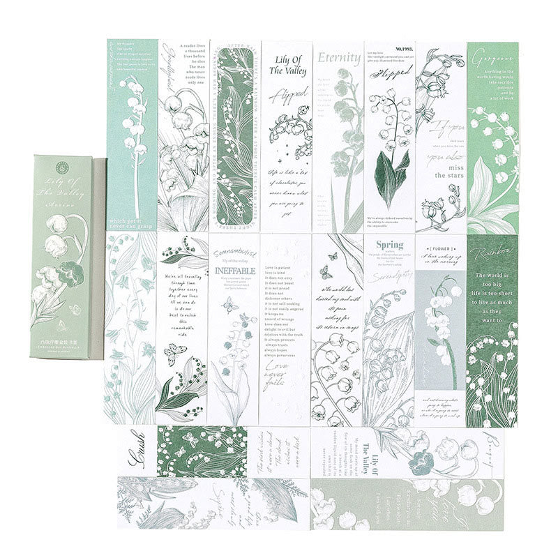 Lily Of The Valley Letterpress Scrapbook Journaling Backing Paper