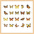 40Pcs Natural Museum Scrapbook Stickers Flowers Plants Insect Bird Mushroom