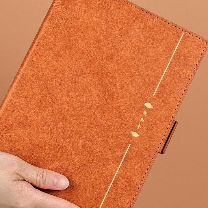 A5 Minimalist Leather Cover Notebook For Business Record