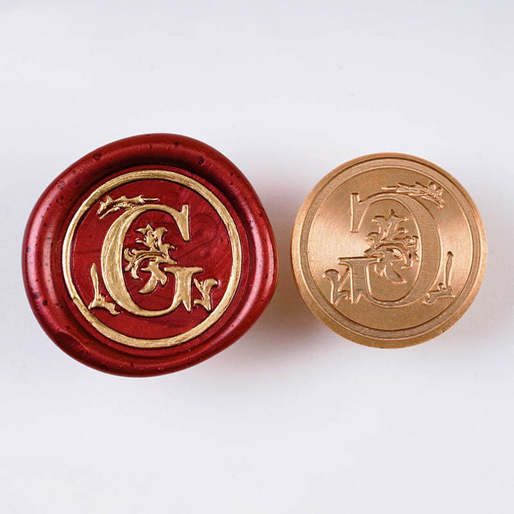 Floral Capital Letter Series Seal Wax Stamp Decorative Gift