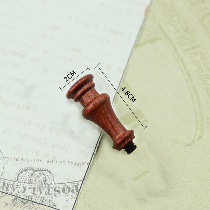 Vintage Wooden Wax Seal Stamp Handle Removable Replacement