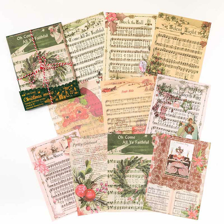 Vintage Paper Decorative Christmas Memory Scrapbook Journaling Backing Paper