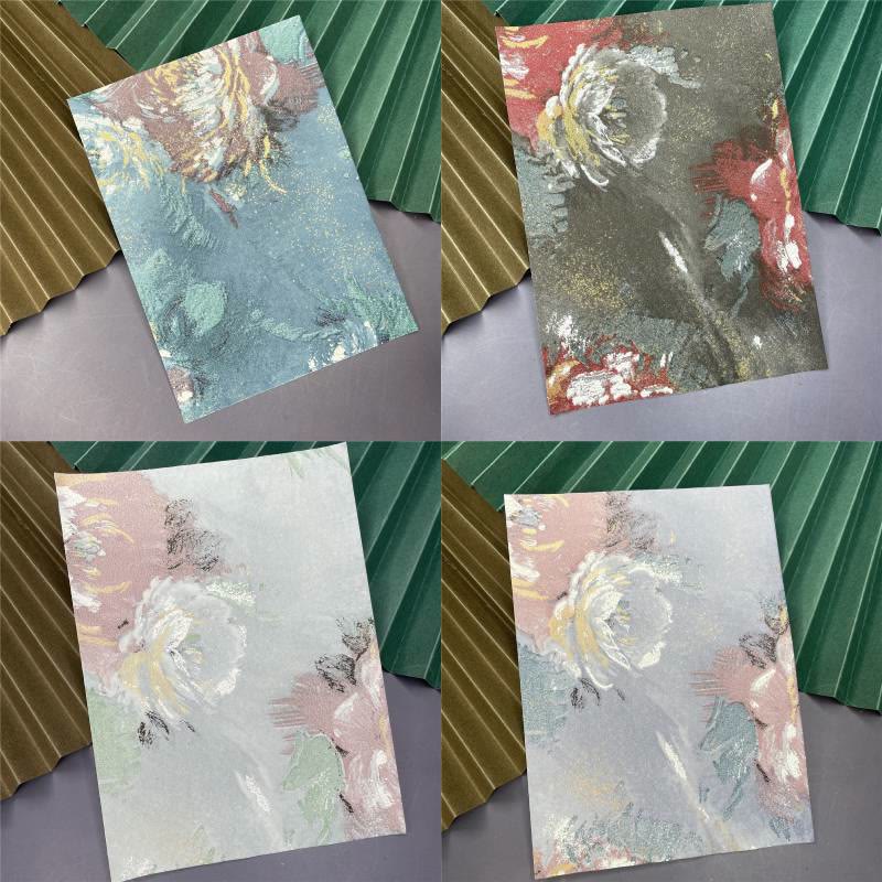 Flower Oil Painting Background Paper Scrapbooking Paper Junk Journal Supplies