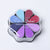 8 Metallic Colors Finger Ink Pads Petal Color Box for Wooden Rubber Stamps