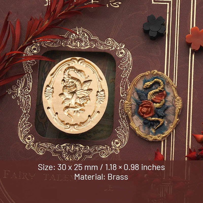 3D Embossed Elegant Lady Series Seal Wax Stamp Decorative Gift