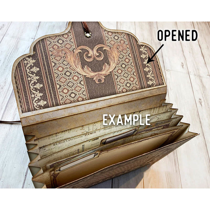 European Style Accordion Folder Material Crafts Set DIY Journaling Supplies