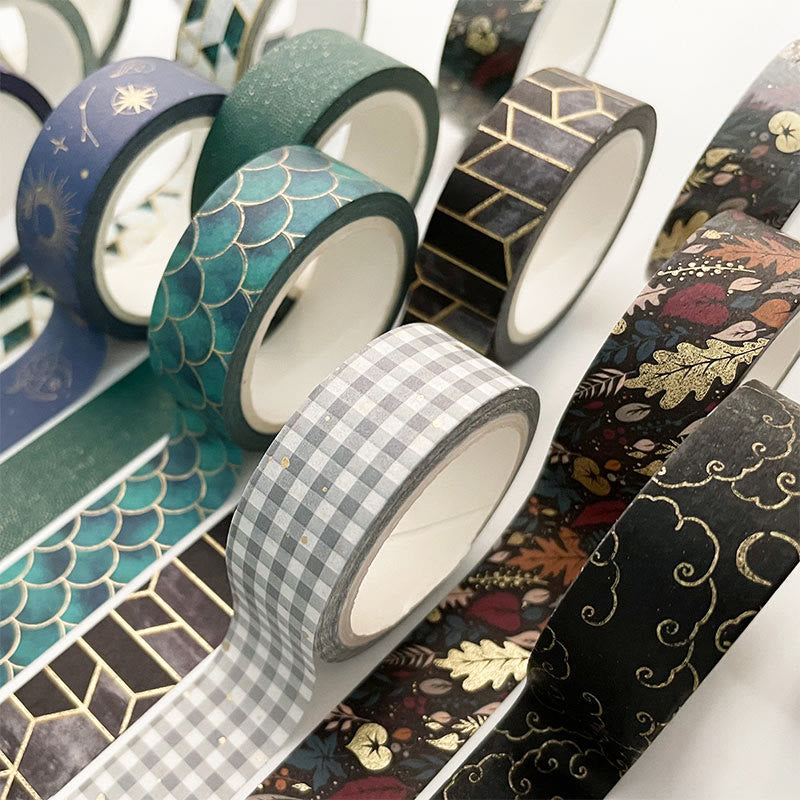 7M Vintage Pattern Hot Stamping Washi Tape Decorative Tape