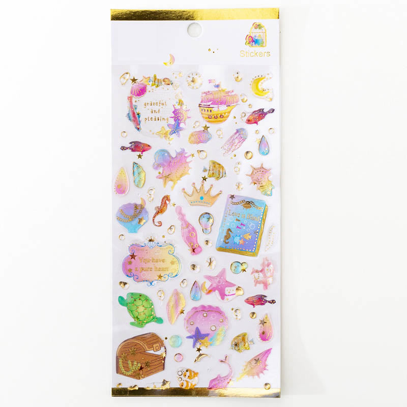 Dreamy Starry Series Crystal Epoxy Sticker For Journal Decor